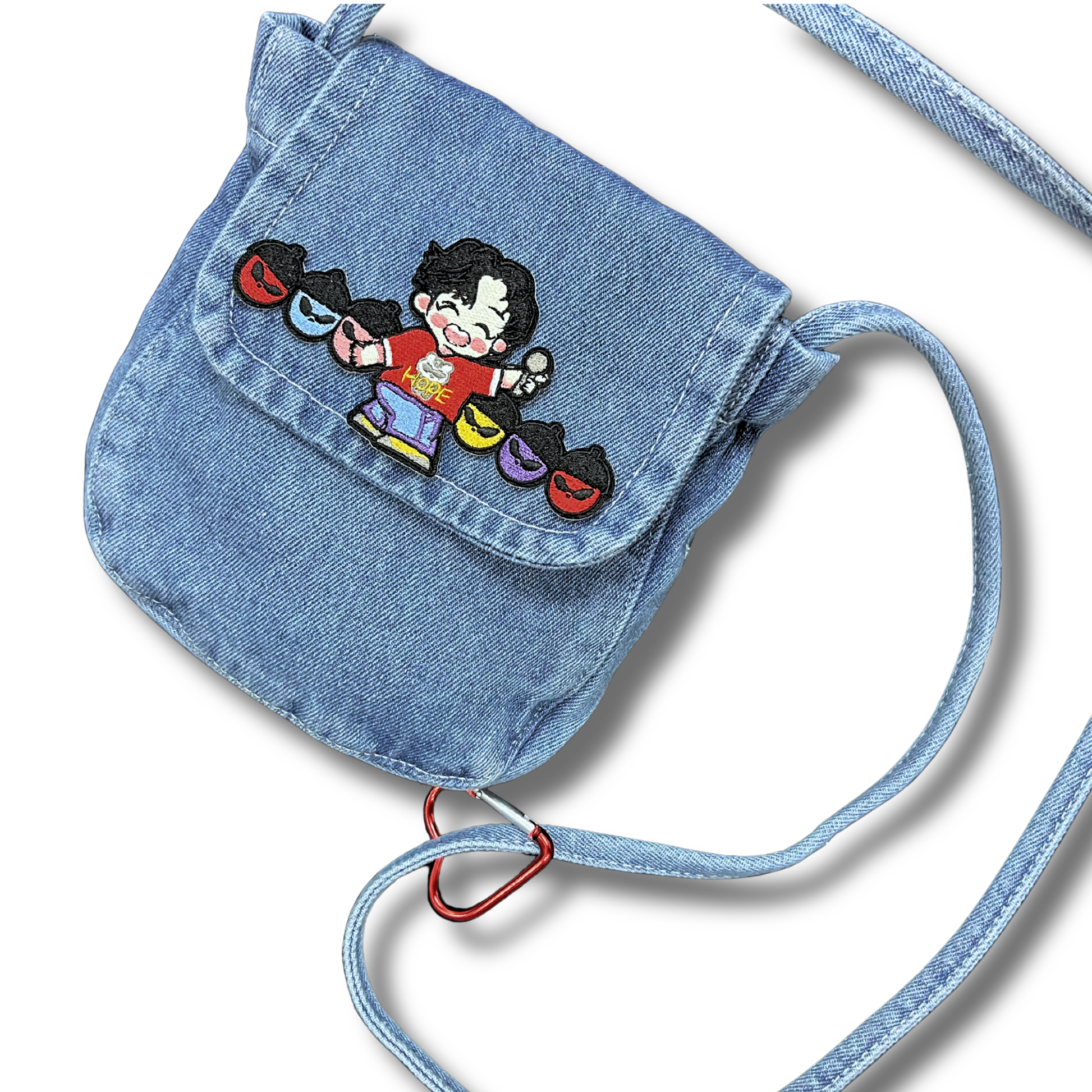 [HOTS Memories] Denim Crossbody Bag — Neuron Dance featuring Hobi & Pinecone