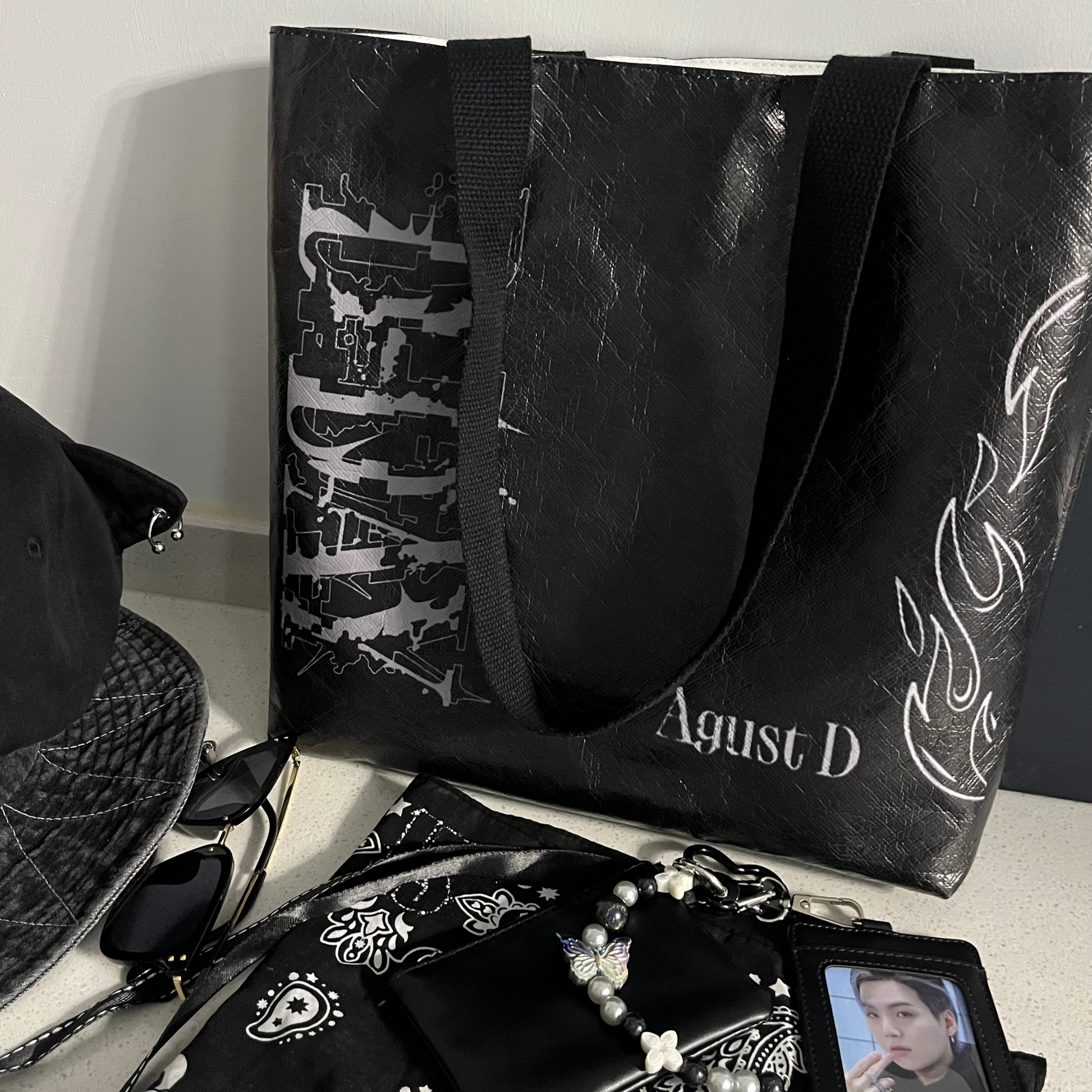 [D-DAY Memories] Rocknote Tyvek Tote | SUGA Tour Edition Bag