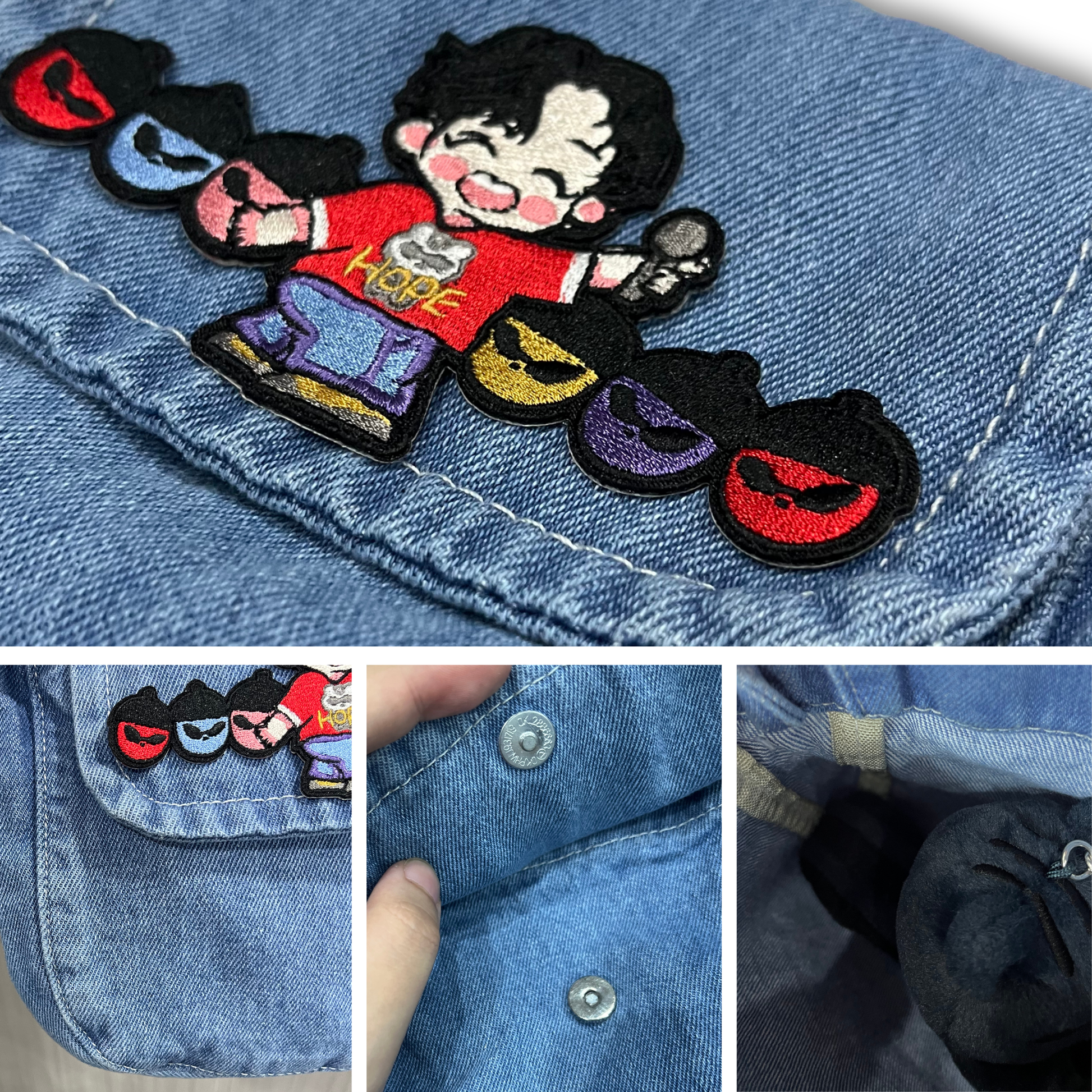 [HOTS Memories] Denim Crossbody Bag — Neuron Dance featuring Hobi & Pinecone